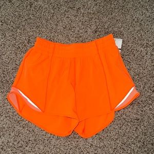 orange lulu shorts